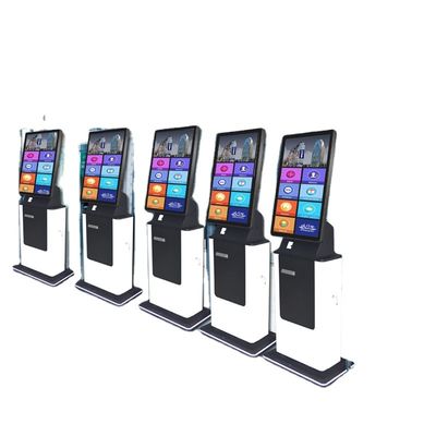 comprar Terminal del escáner del pasaporte de la huella dactilar de la máquina del quiosco de la pantalla táctil del vestíbulo online manufacture