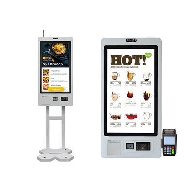 comprar Quiosco de autoservicio de 21,5 pulgadas con pantalla táctil, terminal POS, escáner de código QR, impresora térmica para restaurantes y cadenas de comida rápida online manufacture