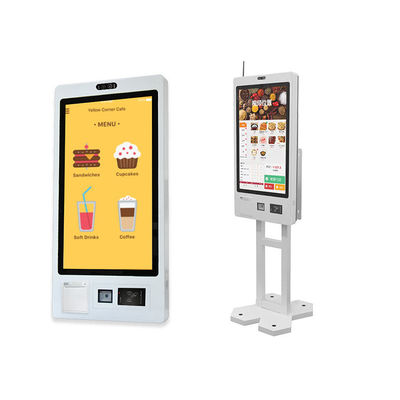 comprar Comida rápida de autoservicio con pantalla táctil montada en la pared máquina de pago de facturas de 32 pulgadas quiosco de pago de auto pedido online manufacture