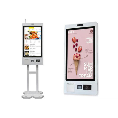 comprar Quiosco que ordena del servicio del uno mismo de la pantalla táctil de 32 pulgadas con el escáner de código de QR/la impresora térmica online manufacture