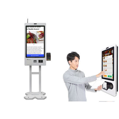 comprar máquina del quiosco del uno mismo de la pantalla táctil que ordena 27inch con la impresora Scanner de 80m m online manufacture