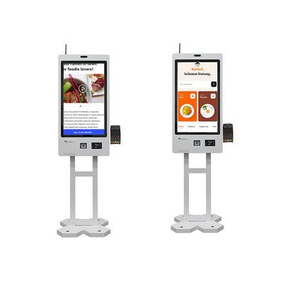 comprar Quiosco derecho de la pantalla táctil del restaurante de la máquina del quiosco del ordenador de la pantalla táctil del código de la exploración online manufacture