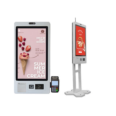 comprar Escáner de código QR de la impresora del quiosco de Digitaces de la pantalla táctil de la máquina del pago y envío del centro comercial de 32 pulgadas online manufacture
