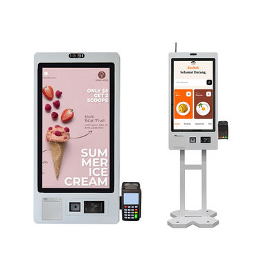 comprar Sistema de información de pantalla táctil de 21,5 pulgadas, impresora térmica, pantalla de quiosco interactivo para restaurante online manufacture