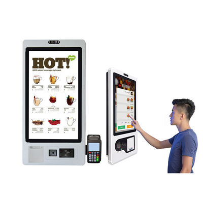 comprar Quiosco del pago en efectivo del restaurante del quiosco del monitor de la pantalla táctil del servicio del uno mismo con el lector de tarjetas online manufacture