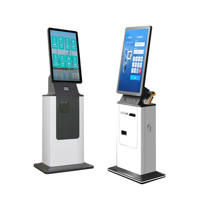 comprar Hotel Moderno Smart Self Checkout Quiosco con Dispensador de Tarjetas Impresora de Pasaportes Escáner de Pagos en Efectivo Terminal de Quiosco online manufacture