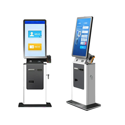 comprar Máquina de quiosco de registro de hotel de aeropuerto con aceptador de efectivo, dispensador de tarjetas y escáner de pasaporte online manufacture