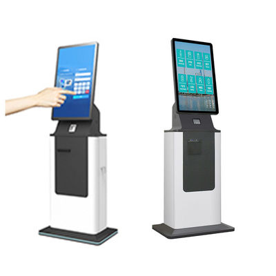 comprar 27 32 Pulgadas Autoservicio Efectivo Moneda Acepta Hotel Check in Kiosco Pantalla Táctil Impresora de Tickets Dispensador de Tarjetas Kiosco de Pago en Efectivo Autoservicio online manufacture