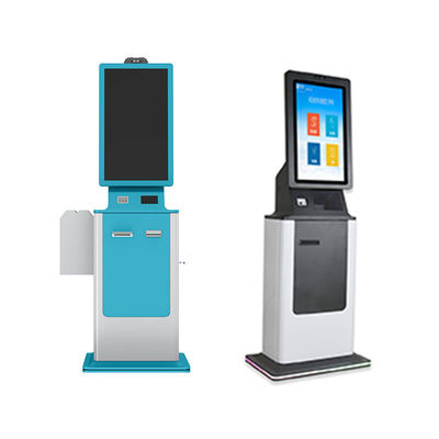 comprar Quioscos de autoservicio de pago con pantalla táctil ODM/OEM, impresora de boletos, escáner de pasaportes y recibos de efectivo online manufacture