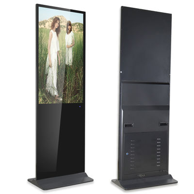 comprar Piso interior de 55 pulgadas que coloca el tótem de la pantalla de la publicidad del quiosco de la pantalla táctil Win10 online manufacture