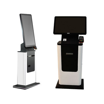 comprar Quiosco de autoservicio con pantalla táctil para el registro, escáner de pasaportes, lector de tarjetas, impresora de boletos, quiosco de pago para juegos, estacionamiento y hoteles online manufacture