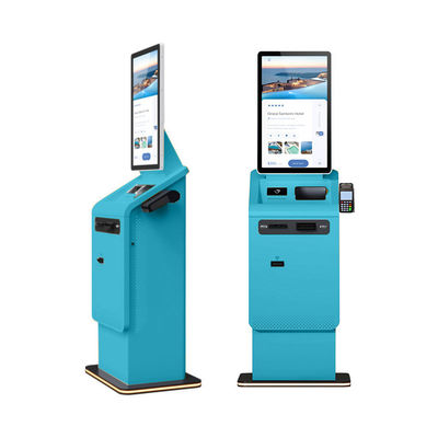 comprar 27 32 pulgadas de piso de pie pantalla táctil automático dispensador de efectivo reciclador de monedas Android Acceptor de facturas impresora terminal de kiosco de pago online manufacture