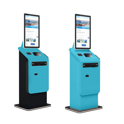 comprar Quiosco de check-in de autoservicio con impresora térmica y tipo de billete de tarjeta magnética online manufacture