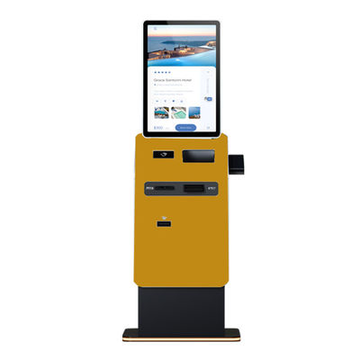 comprar Quiosco de autoservicio con pantalla táctil Crtly con máquina POS, dispensador de efectivo y monedas, impresora A4 y quiosco dispensador de efectivo de autopago online manufacture
