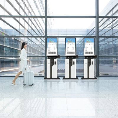 comprar Terminal automático del pago con el quiosco biométrico del pago del uno mismo del lector del escáner del código de barras con la impresora online manufacture