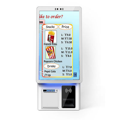 comprar Código QR y quiosco de autoservicio RFID con toque capacitivo de 10 puntos para impresión de boletos online manufacture