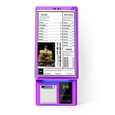 comprar Máquina de pedidos de alimentos Quiosco de auto pago con pantalla táctil LCD y piezas de cámara online manufacture
