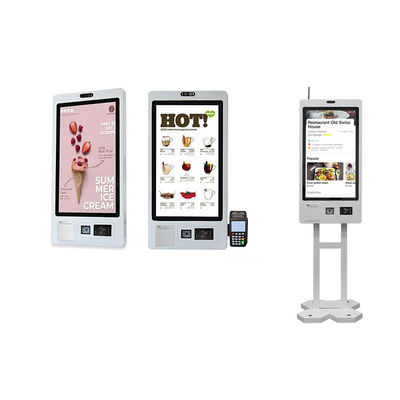 comprar Quiosco de pedido automático montado en la pared con impresión de boletos / billetes táctiles capacitivos online manufacture
