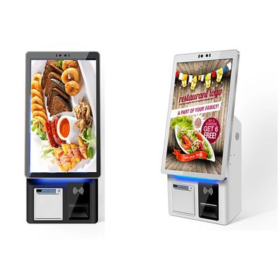 comprar Máquina de venta de boletos LCD con interfaz de pantalla táctil e impresora térmica para tarjetas magnéticas y código QR online manufacture
