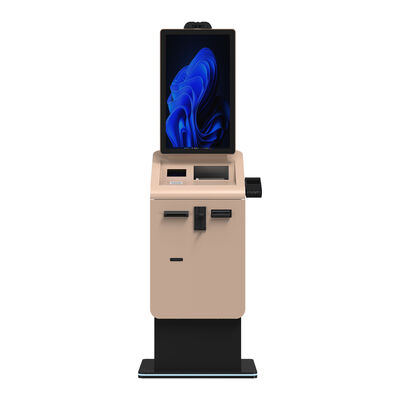 comprar Aeropuerto Hotel Autoservicio Lector de pasaportes Dispensador de billetes de efectivo Pagos con tarjeta de crédito Quiosco de cambio de moneda Máquina de quiosco online manufacture