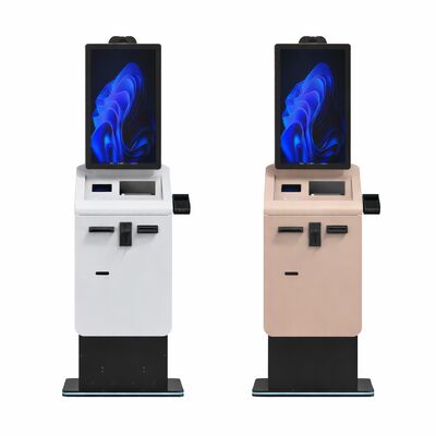 comprar Autoservicio Caja Pago Quiosco Cambio de moneda Efectivo Reciclador de monedas Pantalla táctil capacitiva SDK habilitado Colocación del piso online manufacture