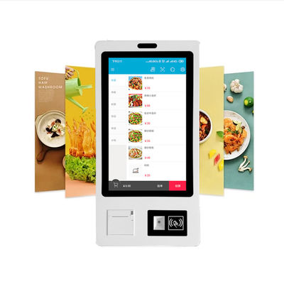 Quiosco de comida de autoservicio con pantalla táctil para pedidos de restaurante de Android Win