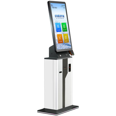 Terminal del pago del quiosco del servicio del uno mismo de la gestión de 21,5 pulgadas con la posición de la impresora del escáner del código Qr