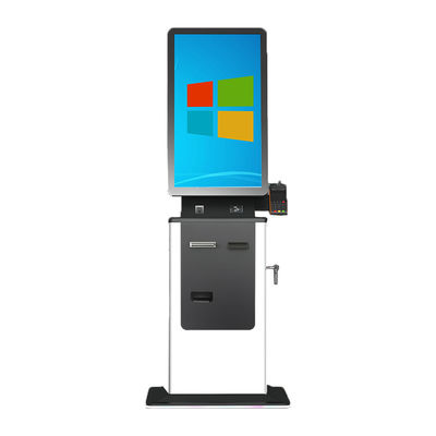 Pedido del pago del boleto del autoservicio del quiosco de la pantalla táctil de Windows de 32 pulgadas
