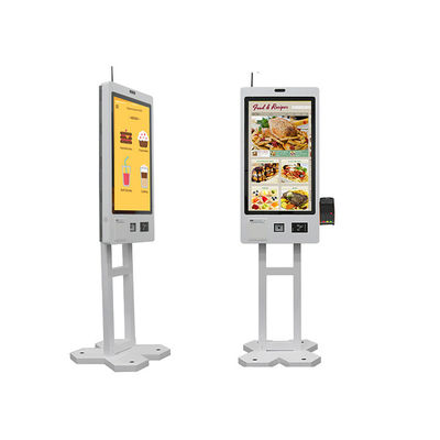 Quiosco de auto-pedidos en el restaurante en efectivo POS Número de pedido Quiosco de información de montaje en la pared