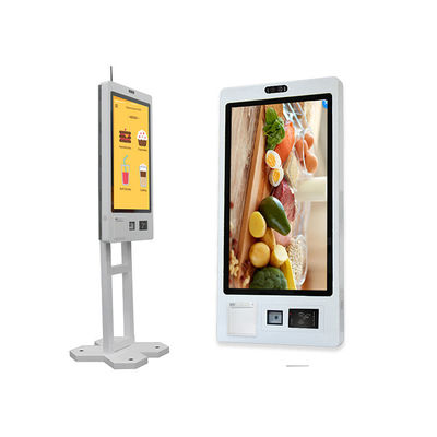 27 pulgadas Quiosco de autoservicio Interactivo Toque de la caja Restaurante auto pago Toque de la máquina de piso de pie