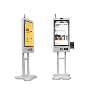 Máquina de quiosco de auto-registro para el pedido de restaurantes con instalación de pie en el piso