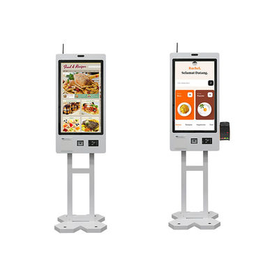 Máquina de quiosco de autocheckout fácil de usar con pantalla táctil LCD y lector de tarjetas RFID
