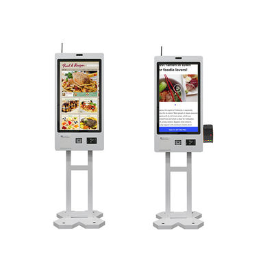 Quiosco de pago de autoservicio con pantalla táctil con escáner QR/lector NFC