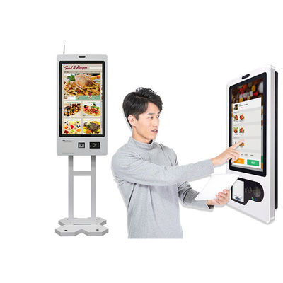 Máquina de pedido de restaurantes de alta calidad escáner de código Qr quiosco de McDonalds quiosco de pago