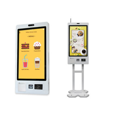 Kfc Mcdonalds 27 Pantalla táctil Comida rápida de autoservicio Quiosco de pedidos Quiosco de pago con software de pedidos