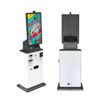 Máquina Bill Card Reader Cash del quiosco del pago del servicio automático del uno mismo de 32 pulgadas que ordena