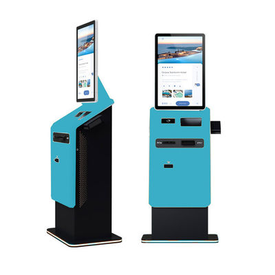 Quiosco de autoservicio pantalla táctil piso lector de tarjetas de pie dinero en efectivo moneda cambio de moneda máquina de pago quioscos