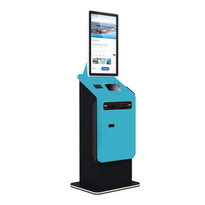 Quiosco de autopago Máquina de cambio de divisas Quiosco de estacionamiento Reciclaje de monedas Billetes en efectivo Terminal de pago de estacionamiento con impresión A4