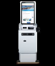 Terminal automático ligero del enregistramiento con el quiosco elegante del pago del lector y de la impresora de tarjetas que parquea