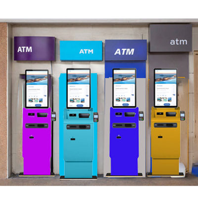Máquina de cajero automático criptográfico personalizable acepta dinero en efectivo moneda tarjeta bancaria