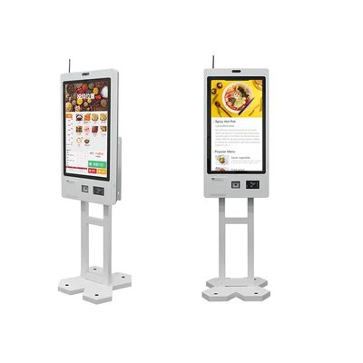 23.8 INCH Supermercado Quiosco de autocheckout con impresión de boletos y lector RFID