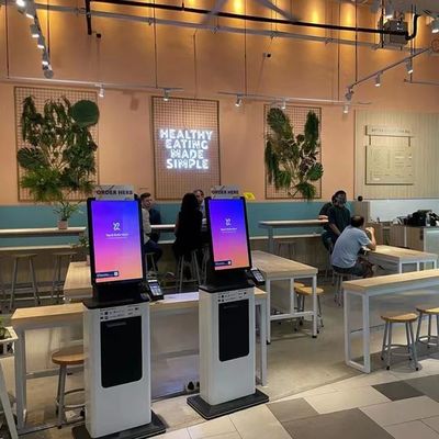 Escaneador QR y lector de RFID, quiosco de autoservicio de supermercado para transacciones rápidas