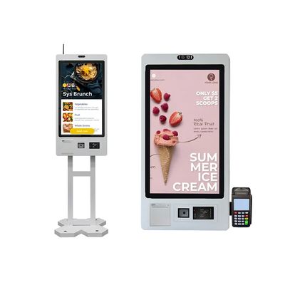 Android/Win7/8/10 Quiosco de auto-pedido para interiores e instalación con soporte de piso