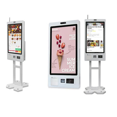 Impresión de boletos Quiosco de pedido automático con escáner Qr de resolución 1920X1080 lector RFID