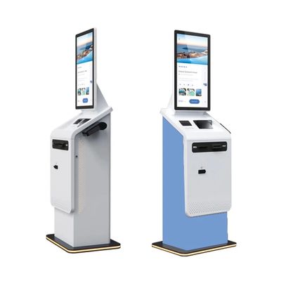 Crtly 32 pulgadas Android Pago automático en efectivo Quiosco electrónico de autoservicio con impresora de boletos
