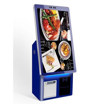Quiosco de auto-pedidos de escritorio personalizable con impresión de boletos y escáner para restaurantes