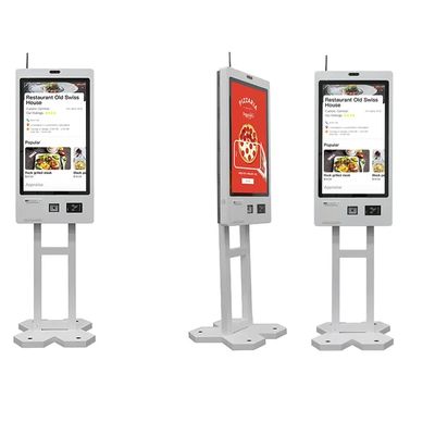 Quiosco de pedidos de autoservicio personalizable con escáner QR e impresora de boletos