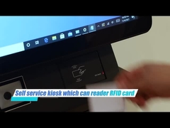 La moneda del quiosco del reciclador del efectivo del quiosco del boleto acepta efectivo acepta el quiosco de Android del cajero automático